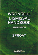 Cover of Wrongful Dismissal Handbook