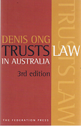 Cover of Trusts Law in Australia