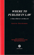 Cover of Where to Publish in Law in Great Britain and Ireland