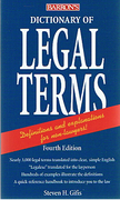 Cover of Barron's Dictionary of Legal Terms
