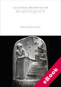 Cover of A Cultural History of Law in Antiquity (eBook)