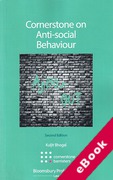 Cover of Cornerstone on Anti-Social Behaviour (eBook)