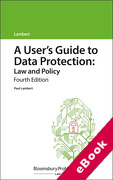 Cover of A User's Guide to Data Protection: Law and Policy (eBook)