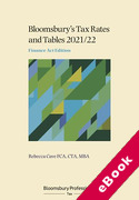 Cover of Bloomsbury's Tax Rates and Tables 2021/22: Finance Act Edition (eBook)
