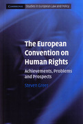 Cover of The European Convention on Human Rights: Achievements, Problems and Prospects