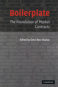 Cover of Boilerplate: The Foundation of Market Contracts