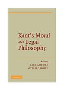 Cover of Kant's Moral and Legal Philosophy