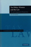 Cover of Tax Policy, Women and the Law: UK and Comparative Perspectives