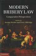 Cover of Modern Bribery Law: Comparative Perspectives