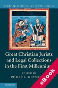 Cover of Great Christian Jurists and Legal Collections in the First Millennium (eBook)