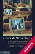 Cover of Genocide Never Sleeps: Living Law at the International Criminal Tribunal for Rwanda (eBook)