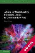 Cover of A Case for Shareholders' Fiduciary Duties in Common Law Asia (eBook)