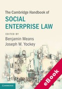 Cover of The Cambridge Handbook of Social Enterprise Law (eBook)