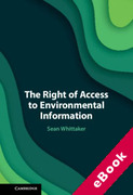 Cover of The Right of Access to Environmental Information (eBook)
