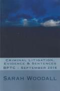 Cover of BPTC Revision: Criminal Litigation, Evidence & Sentences