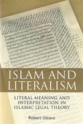 Cover of Islam and Literalism: Literal Meaning and Interpretation in Islamic Legal Theory