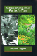 Cover of An Index to Common Law Festschriften