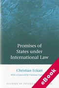 Cover of Promises of States under International Law (eBook)