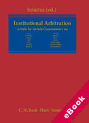 Cover of International Institutional Arbitration: A Commentary (eBook)