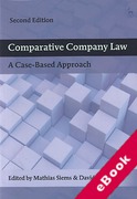 Cover of Comparative Company Law: A Case-Based Approach (eBook)