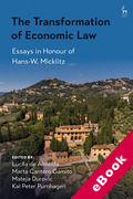 Cover of The Transformation of Economic Law: Essays in Honour of Hans-W. Micklitz (eBook)