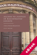 Cover of Access to Justice in Magistrates' Courts: A Study of Defendant Marginalisation (eBook)