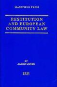 Cover of Restitution and European Community Law