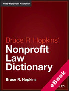 Cover of Hopkins' Nonprofit Law Dictionary (eBook)