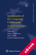 Cover of Instruments of EU Corporate Governance: Effecting Changes in the Management of Companies in a Changing World (eBook)
