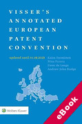 Cover of Visser's Annotated European Patent Convention updated to 01.03.2023 (eBook)