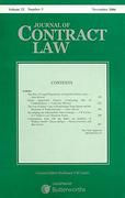 Cover of Journal of Contract Law: Parts + Binder