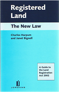 Cover of Registered Land: The New Law