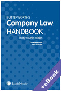 Cover of Butterworths Company Law Handbook 2020 (Book & eBook Pack)