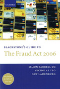 Cover of Blackstone's Guide to the Fraud Act 2006