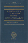 Cover of Substance and Procedure in Private International Law