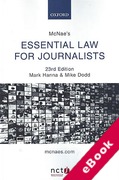 Cover of McNae's Essential Law for Journalists (eBook)