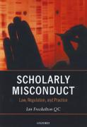 Cover of Scholarly Misconduct: Law, Regulation and Practice