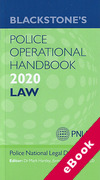 Cover of Blackstone's Police Operational Handbook 2020: Law (eBook)