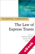 Cover of Philosophical Foundations of the Law of Express Trusts (eBook)