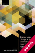 Cover of Tracing Value Change in the International Legal Order: Perspectives from Legal and Political Science (eBook)