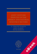 Cover of Joint Venture Disputes in the Energy and Natural Resource Sectors (eBook)