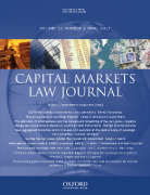 Cover of Capital Markets Law Journal: Print Only