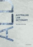 Cover of Australian Law Dictionary