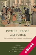 Cover of Power, Prose, and Purse: Law, Literature, and Economic Transformations (eBook)
