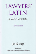 Cover of Lawyers' Latin: A Vade-Mecum