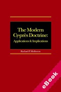 Cover of The Modern Cy-pr&#232;s Doctrine: Applications and Implications (eBook)