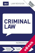 Cover of Routledge Law Revision Q&#38;A: Criminal Law (eBook)