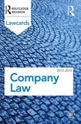 Cover of Routledge Lawcards: Company Law 2012-2013
