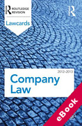 Cover of Routledge Lawcards: Company Law 2012-2013 (eBook)