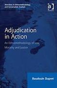 Cover of Adjudication in Action: An Ethnomethodology of Law, Morality and Justice